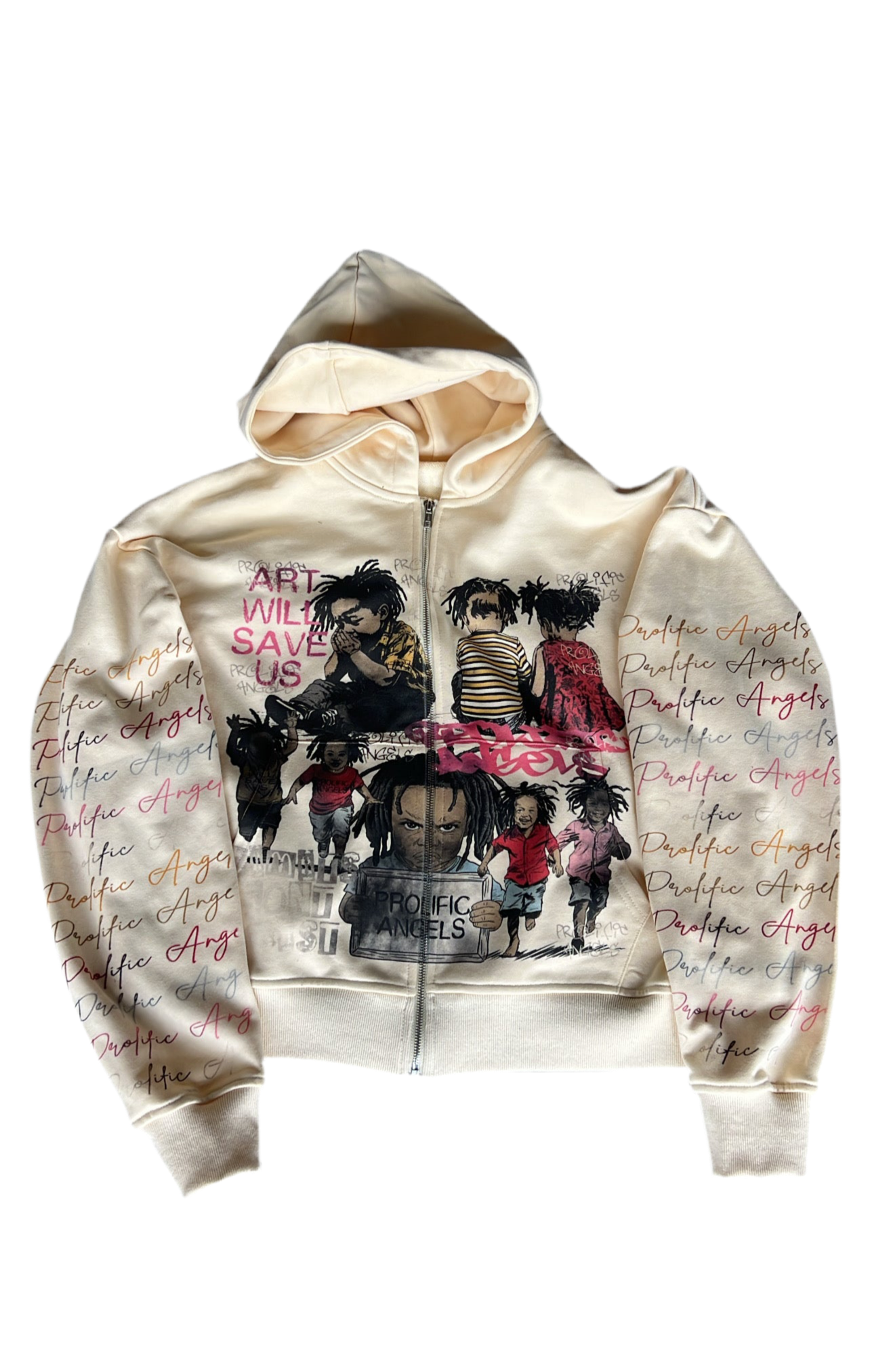 Art Will Save Us Zip Up