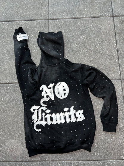 “NO LIMITS” ACID WASH HOODIE